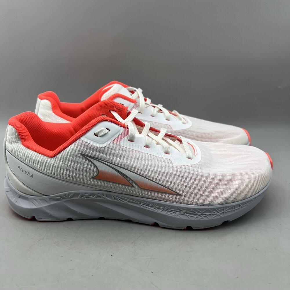 Altra Rivera 3 Running Shoes Women Size 10 White Orange Mesh Comfort Sneakers